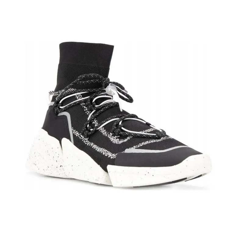 KENZO High Top Fashion Casual Athletic Shoes Women's Black White-2