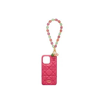 DIOR Leather CARO Collection Wicker Pattern Bracelet Phone Cases Available For The Iphone 13 Pro