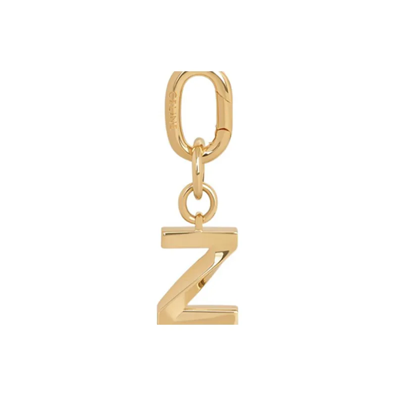 CELINE Brass Keychain Bag Accessory Women's Gold-4