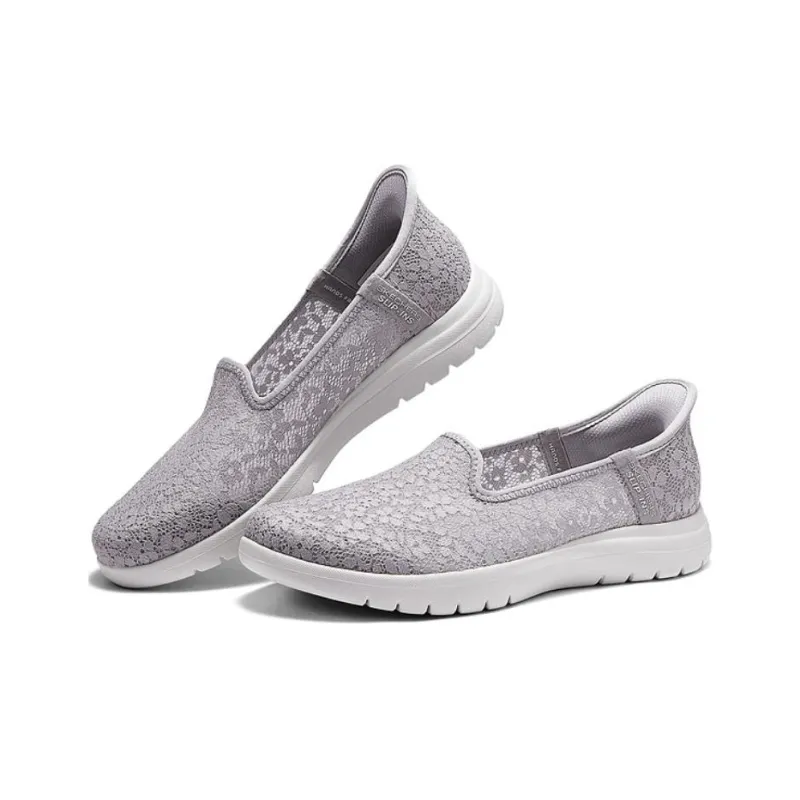 Skechers Durable Breathable Low Top Casual Shoes Women's Lavender-2
