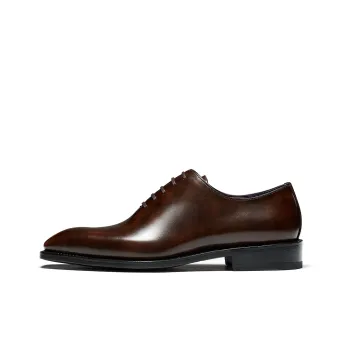 TRUFFAUT Dress Shoes Men Low Top Dark Brown/Iron Gray
