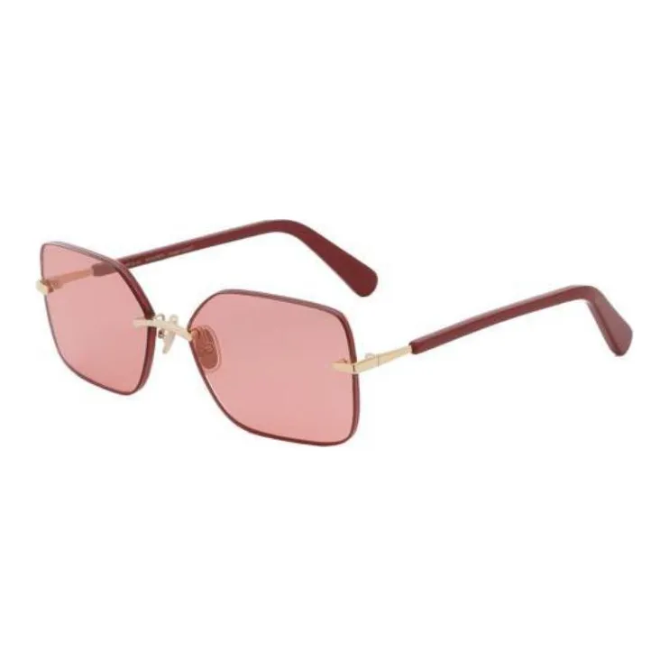 Zimmermann Acetate Irregular Shape Sunglasses Women's Red-0