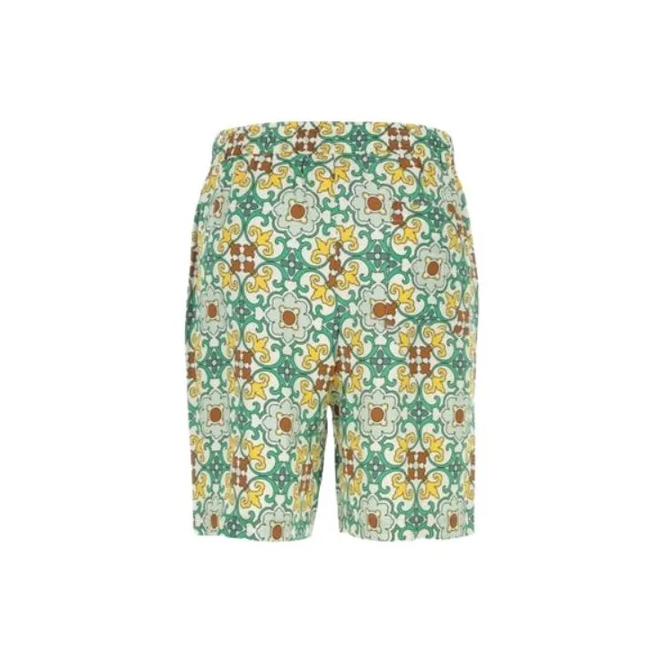 DROLE DE MONSIEUR Floral Printed Drawstring Shorts-1