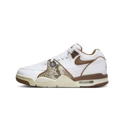Nike Air Flight '89 Low x Stüssy White and Pecan