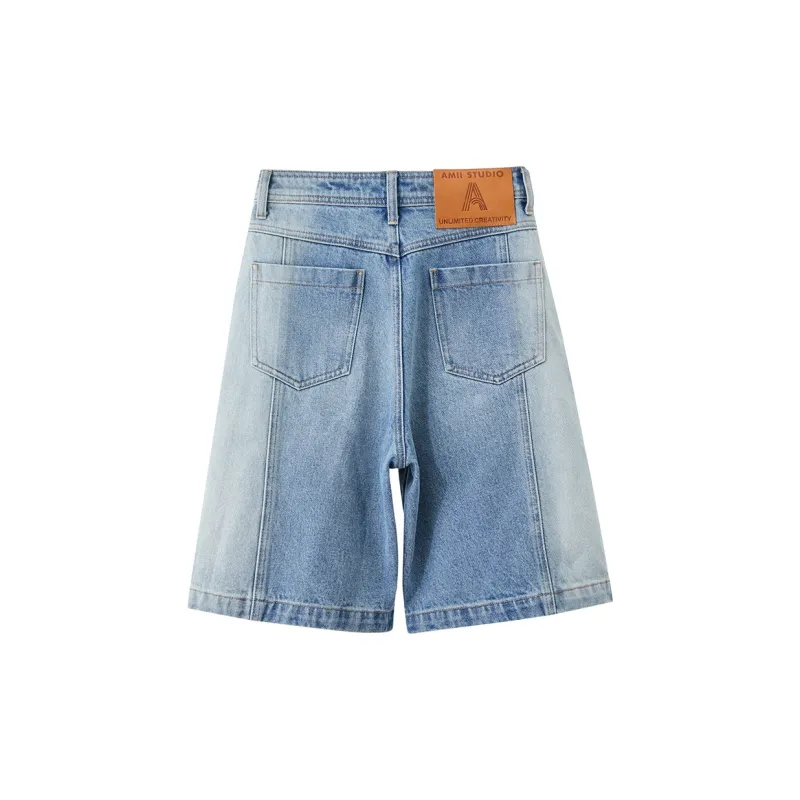 AMII Denim Shorts Women's Denim Blue-1