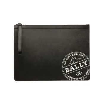 BALLY Canvas Bag, Wallet, Clutch Regular Men's Black