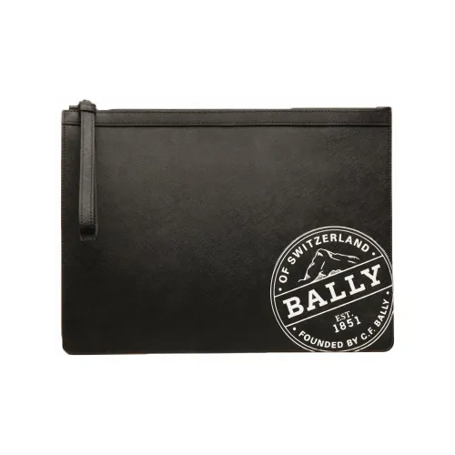 BALLY Canvas Bag, Wallet, Clutch Regular Men's Black