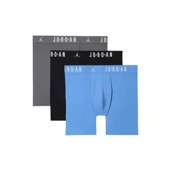 JORDAN Men's Flight Cotton Core Boxer Briefs 3 Pack