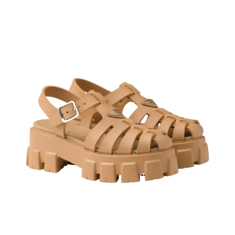 PRADA Monolith 55mm Platform Sandals-2