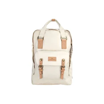Doughnut Recycled Polyester Backpack Large Size Unisex Stone Color