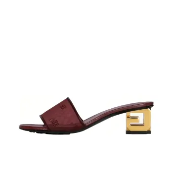 GIVENCHY G Cube Slide Slippers Women's Burgundy