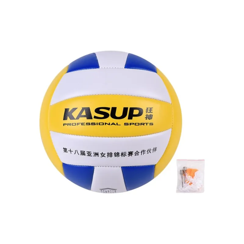KASUP PVC Size 4 Volleyball Unisex Blue Yellow White-1