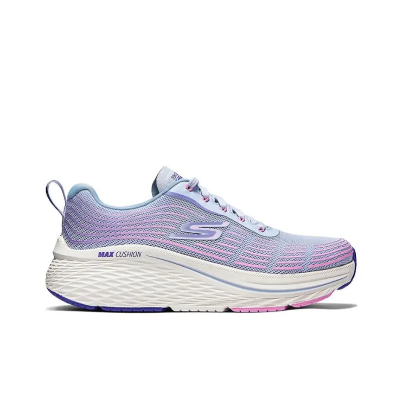 Skechers Cushioned Slip Resistant Breathable Low Top Casual Running Shoes Women's Blue Pink-1