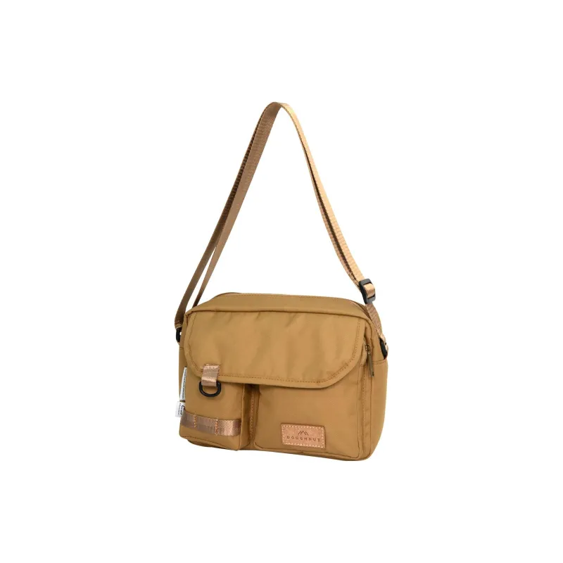 Doughnut Recycled Material, Polyester Shoulder Bag, Crossbody Bag Regular Unisex Camel-1