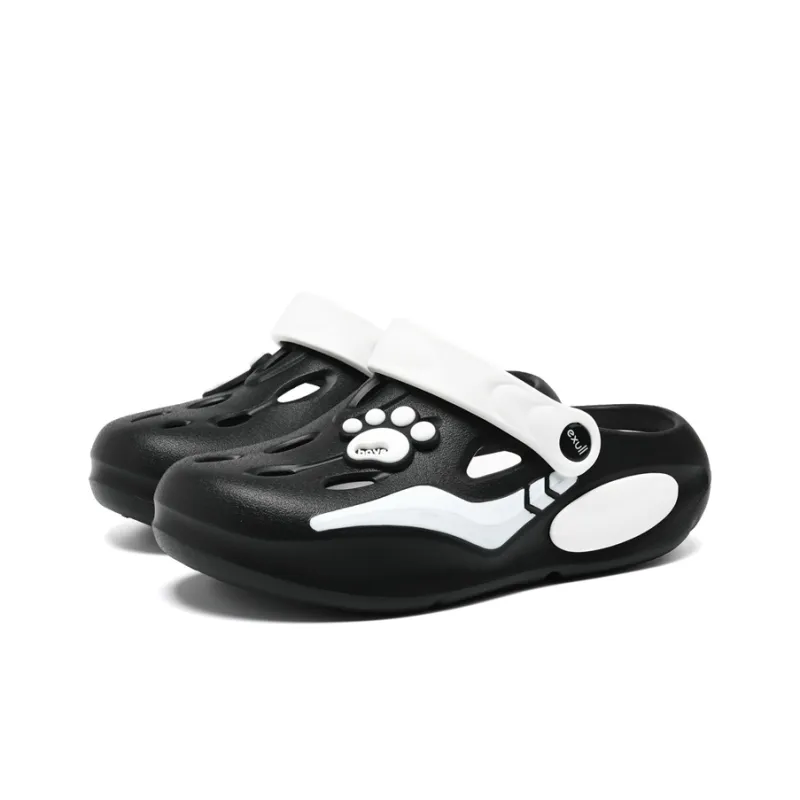 EXULL Q Clogs Women's Black White-3
