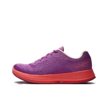 Skechers Cushioning Anti Slip And Wear Resistant Low Top Running Shoes Women's Fuchsia