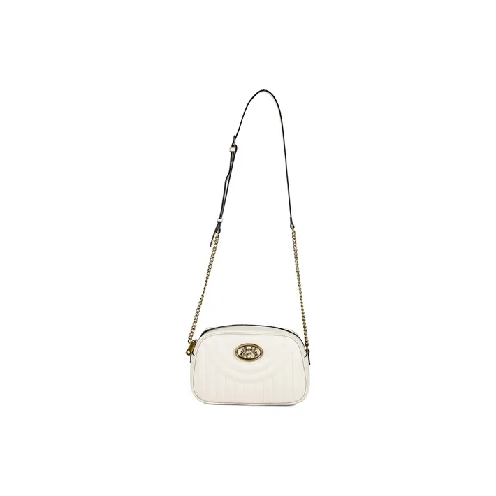 COOGI Cow Leather Camera Bag Shoulder Bag Crossbody Bag Women's White/Red-4