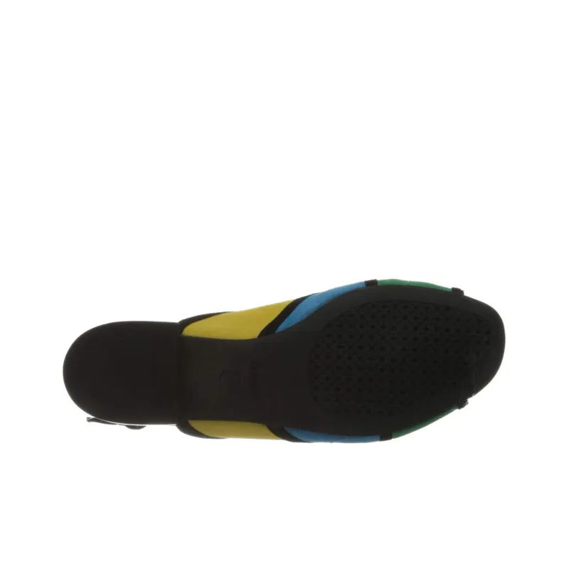 GEOX One Strap Sandals 0.5cm Women's Yellow Blue Green-9