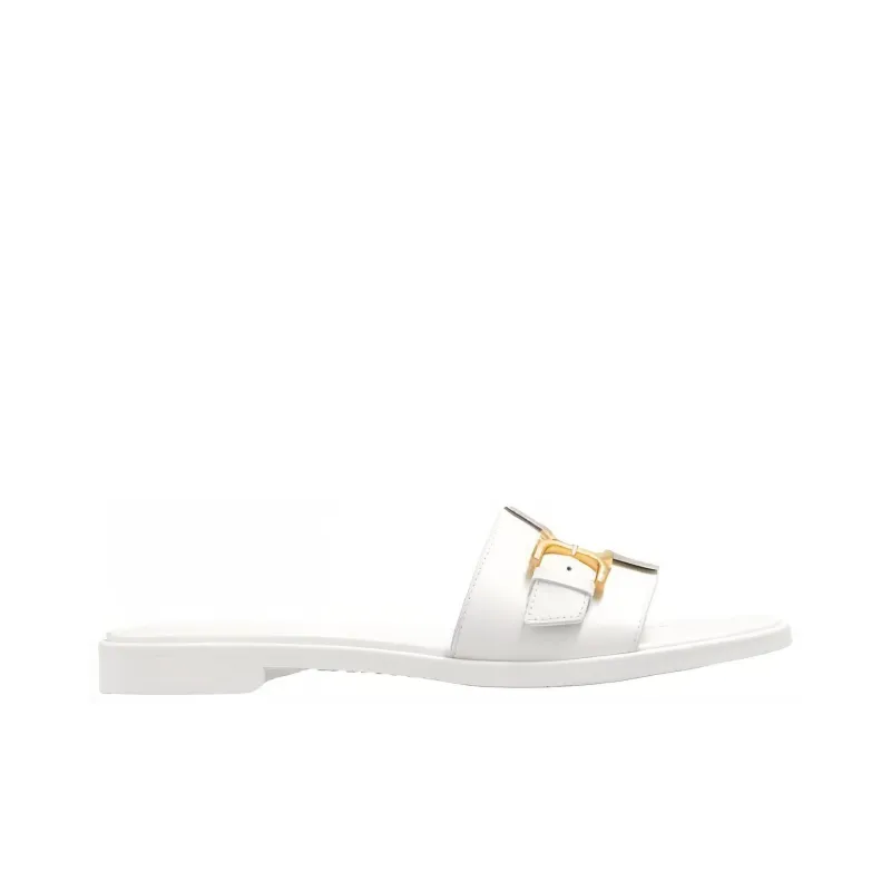 Chloé Marcie Buckle Detailed Slides Women's-1