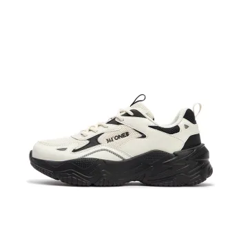 361° Ode Slip Resistant, Abrasion Resistant, Breathable Low Top Casual Shoes Women's Oat Milk Black