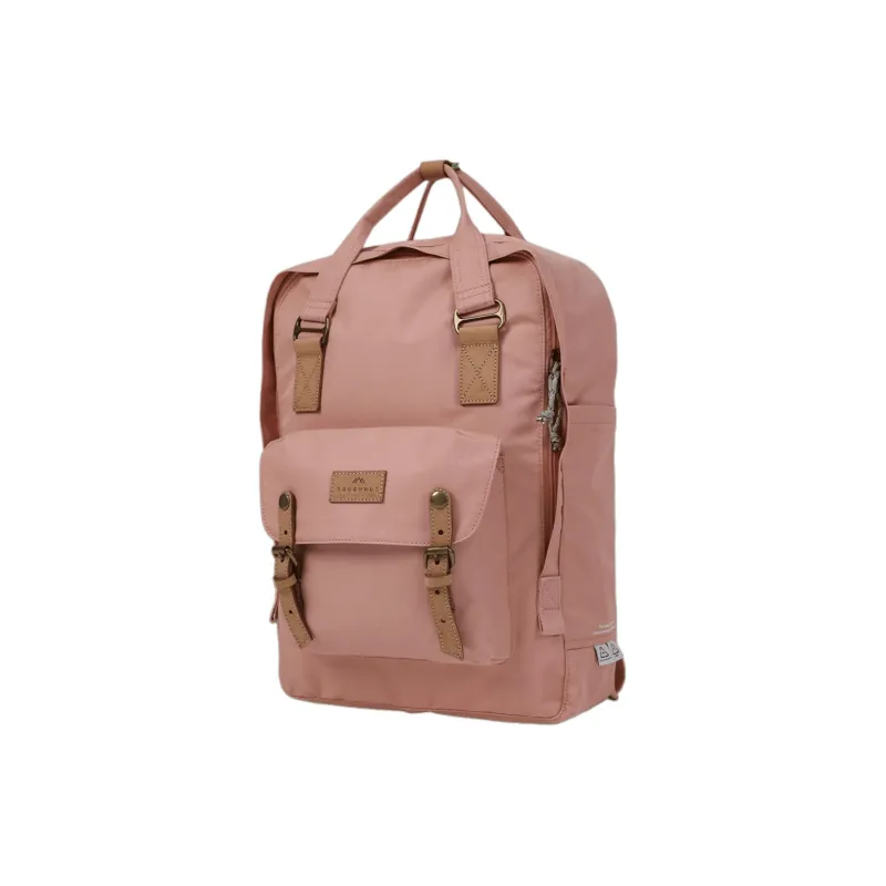 Doughnut Polyester Backpack Large Size Unisex Chestnut-1