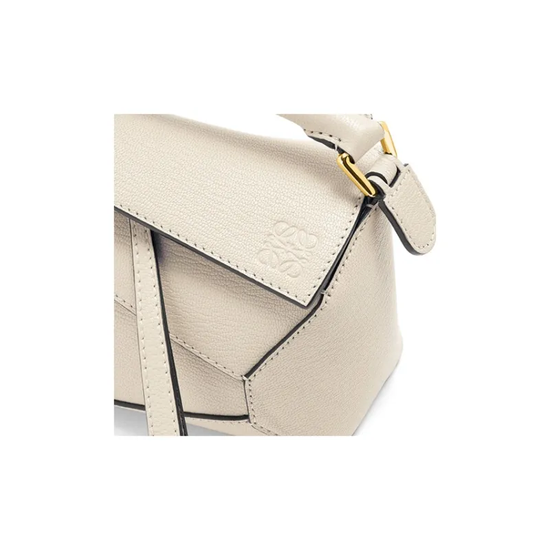 LOEWE Sheepskin Shoulder Bag Crossbody Bag Handbag Mini Women's Angora Color-4