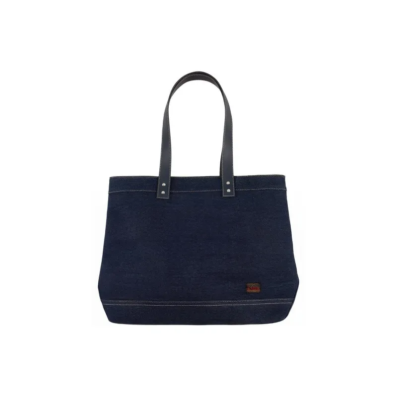 EVISU Cotton With Polyester Shoulder Bag Regular Unisex Denim Blue-1