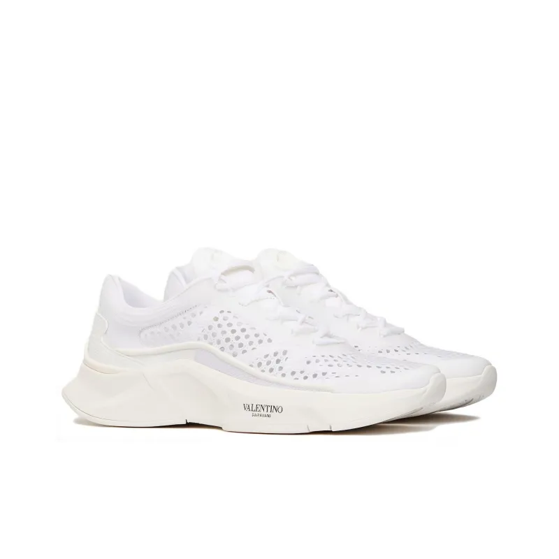 Valentino True Actress Mesh Lace Up Sneakers Women's-2