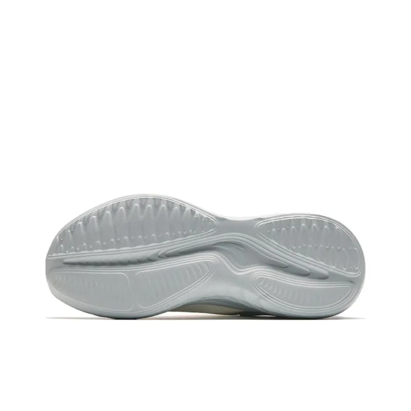 Anta Running Collection Anti-Slip Wear-Resistant Low-Top Running Shoes Men's White Gray Black-4