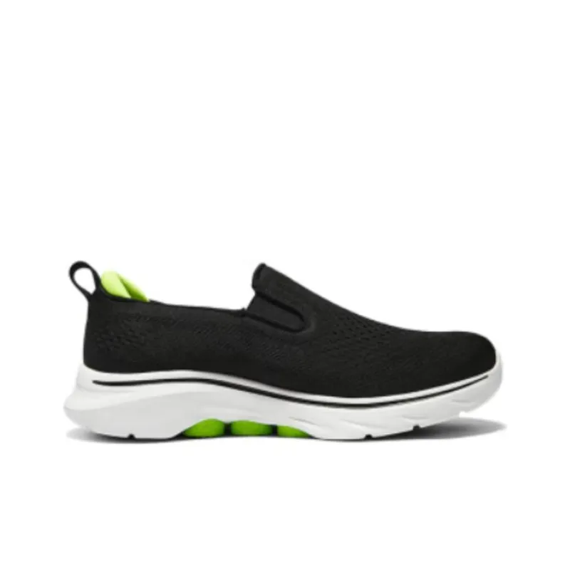 Skechers Cushioning Wear Resistant Low Top Casual Shoes Men's Black White-1