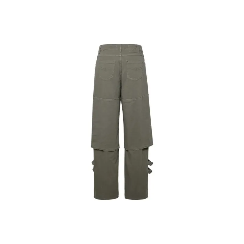Blumarine Buckle Detailed Cargo Jeans-1