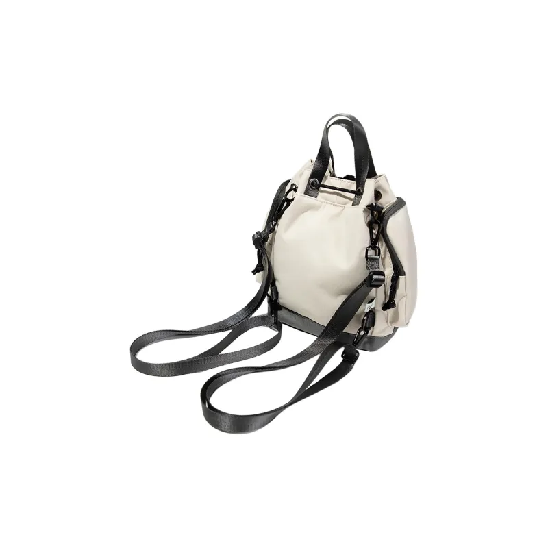 Doughnut Recycled Polyester Backpack Small Size Unisex Stone Color-4