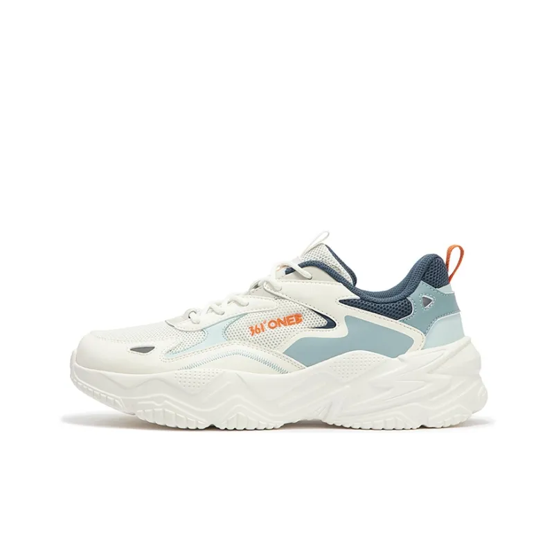 361° Ode Anti-Slip And Wear-Resistant Breathable Low-Top Casual Shoes Misty Blue Yarn-0