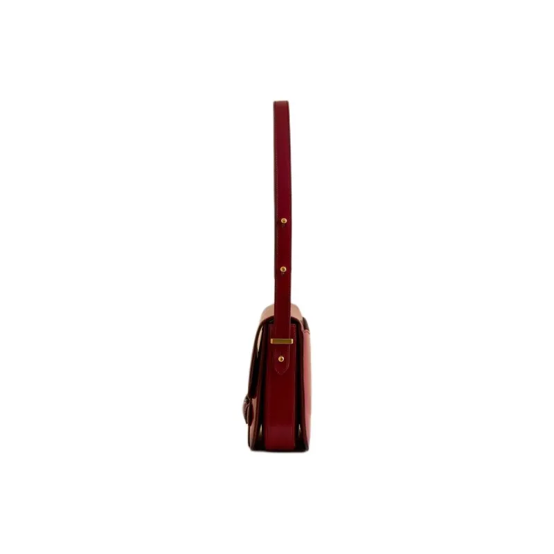 MARK CROSS Calfskin Handbag Shoulder Bag Women's Red-2