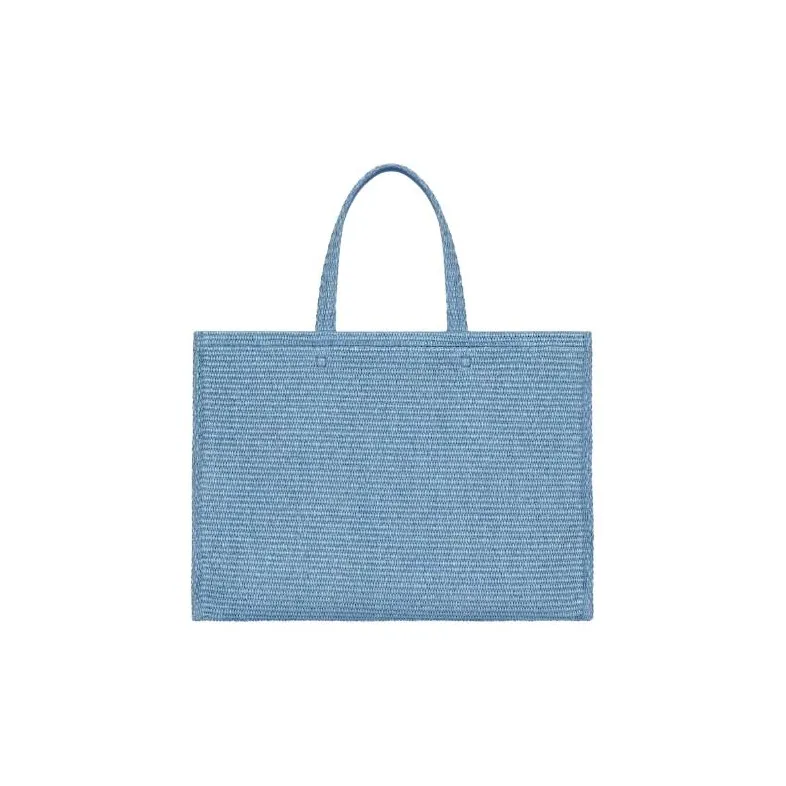 Givenchy Cotton And Polyamide Blend One Shoulder Handbags Medium Size Women's Denim Blue-2