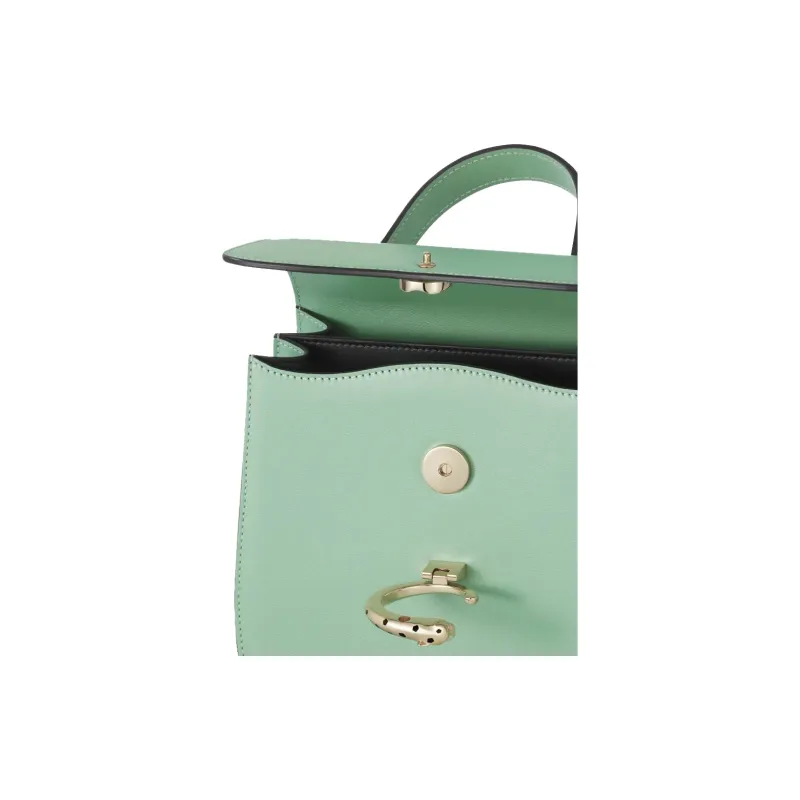 CARTIER Panthère De Cartier Calfskin Shoulder Bag Crossbody Bag Handbag Mini Women's Gray Green-3