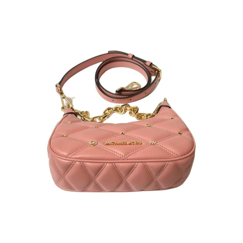 MICHAEL KORS Polyurethane With Polyester Portable Crossbody Bag, Shoulder Bag Women's Light Pink-2