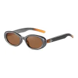 Bright Gunmetal Frame with Tea Brown Lens