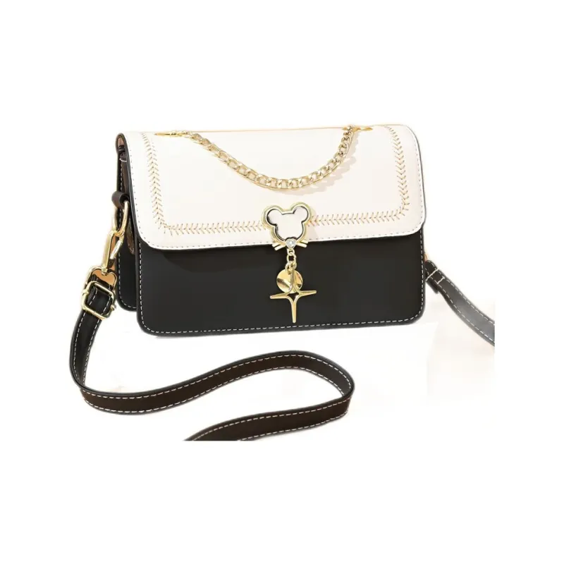 Weymond Soft Leather Shoulder Bag Crossbody Bag Regular Women's Pink/Black/White/Green/Blue-1