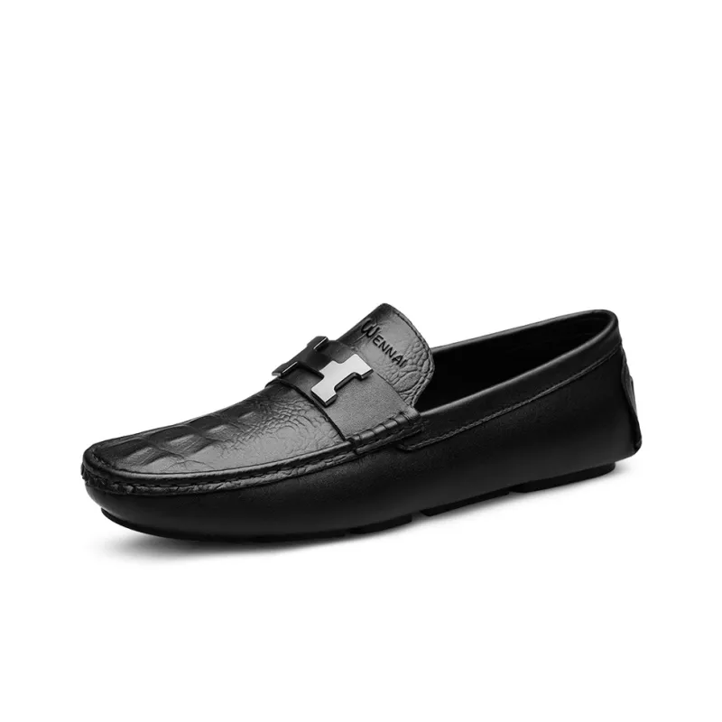 Wen Nai Loafers Men Black-1