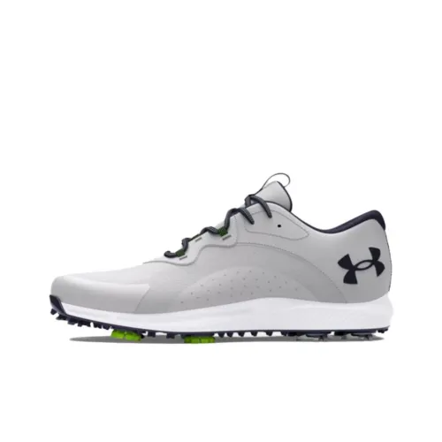 Under Armour Charged Draw Golf Shoes Men Low-Top Halo Grey/Midnight Marine Blue