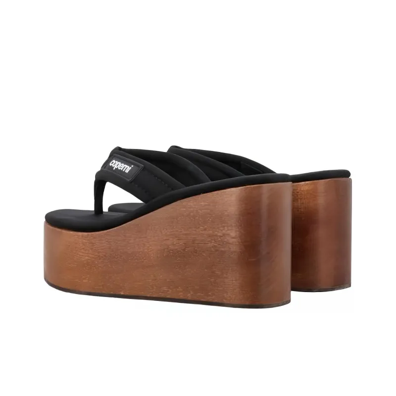 COPERNI Logo-patch Wooded-platform Sandals-3