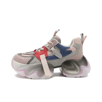 D FUSE SCANDINAVIA Cushioning, Slip Resistant, And Abrasion Resistant Low Top Chunky Sneakers Women's