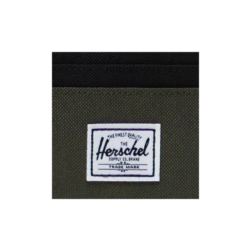 Herschel Recycled Material Card Holder ID Card Holder Card Wallet Coin Purse Regular Unisex Twilight Forest Green/Black-4