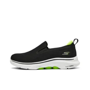 Skechers Cushioning Wear Resistant Low Top Casual Shoes Men's Black White