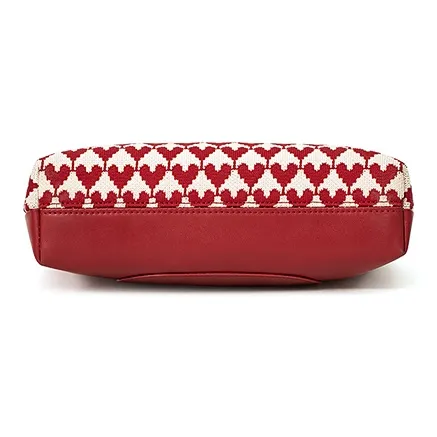 Vigno Synthetic Leather Shoulder Bag Handbag Regular Women's Red-3