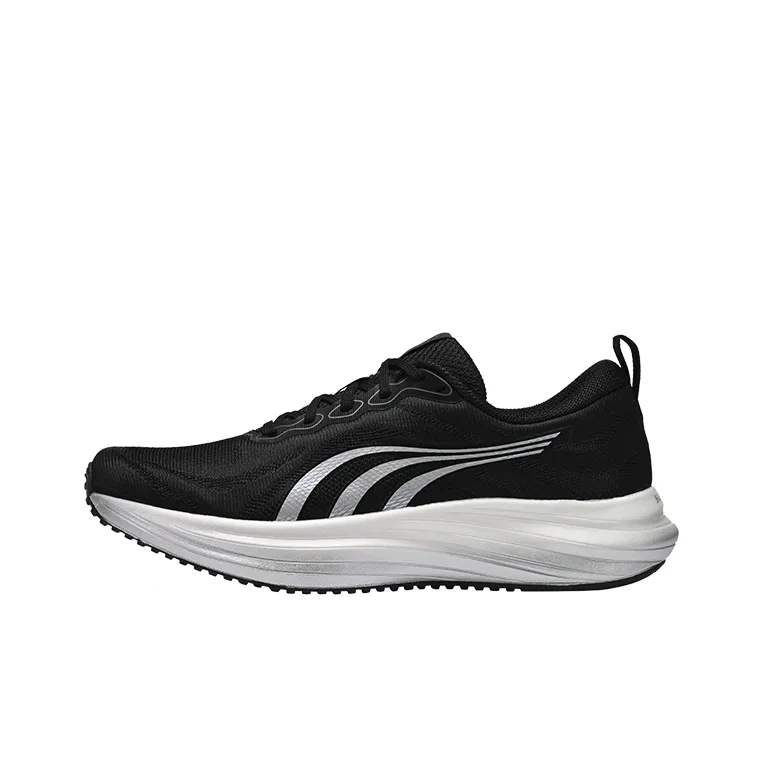 DO WIN Critical 2nd Generation Cushioning Anti Slip And Wear Resistant Low Top Running Shoes Unisex Black/Silver-2