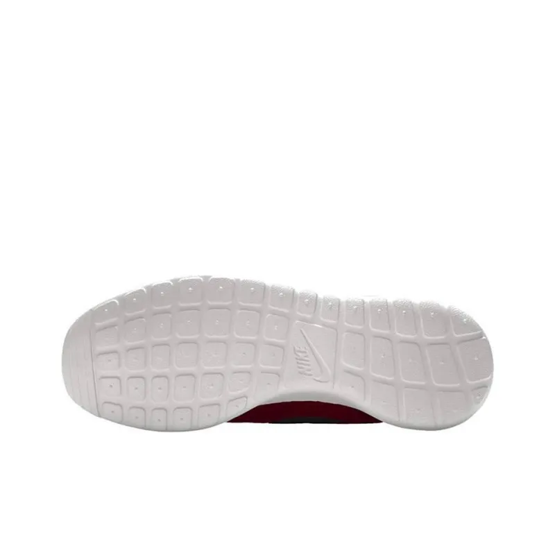 Nike Roshe One Cushioning, Wear Resistant Low Top Running Shoes Men's Red-4