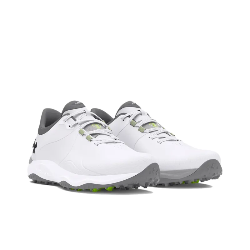 Under Armour Drive Pro Spikeless Golf Wide 'White Metallic Gun Metal'-2