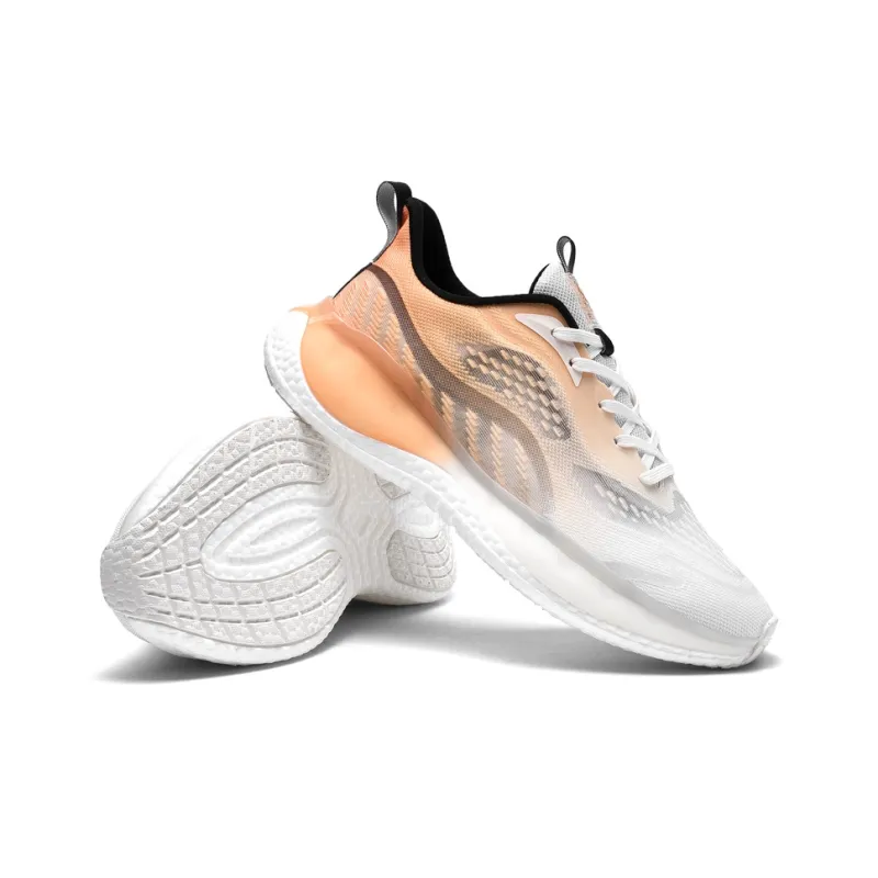 POLUDIYIPI Yipao Running Shoes Unisex Low Top Emmaus Orange/White Mist Blue/Lime Green-3
